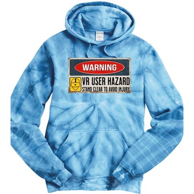 Vr Player Virtual Reality User Hazard Gamer Tie Dye Hoodie