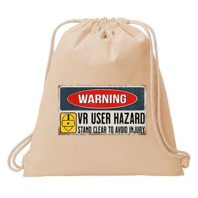 Vr Player Virtual Reality User Hazard Gamer Drawstring Bag