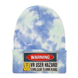 Vr Player Virtual Reality User Hazard Gamer Tie Dye 12in Knit Beanie