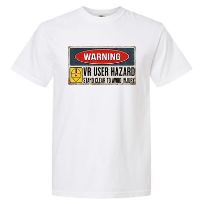 Vr Player Virtual Reality User Hazard Gamer Garment-Dyed Heavyweight T-Shirt