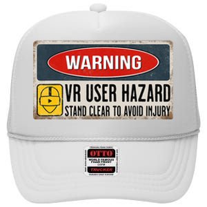 Vr Player Virtual Reality User Hazard Gamer High Crown Mesh Back Trucker Hat