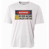 Vr Player Virtual Reality User Hazard Gamer Cooling Performance Crew T-Shirt