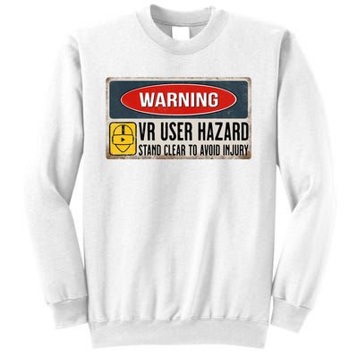 Vr Player Virtual Reality User Hazard Gamer Sweatshirt