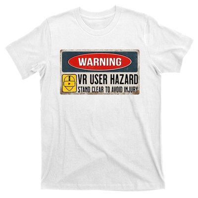 Vr Player Virtual Reality User Hazard Gamer T-Shirt