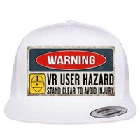 Vr Player Virtual Reality User Hazard Gamer Flat Bill Trucker Hat