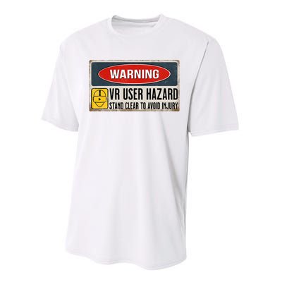 Vr Player Virtual Reality User Hazard Gamer Performance Sprint T-Shirt