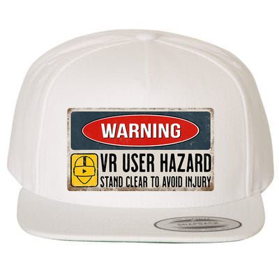 Vr Player Virtual Reality User Hazard Gamer Wool Snapback Cap