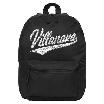 VILLANOVA PENNSYLVANIA VARSITY SCRIPT JERSEY STYLE 16 in Basic Backpack