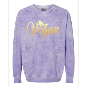 Vegan Power Vegetarian Be Veggie Vegan Gift Colorblast Crewneck Sweatshirt