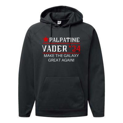 Vote Palpatine Vader In 2024 Performance Fleece Hoodie