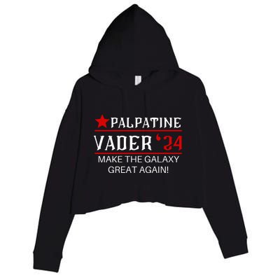 Vote Palpatine Vader In 2024 Crop Fleece Hoodie