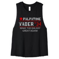 Vote Palpatine Vader In 2024 Women's Racerback Cropped Tank