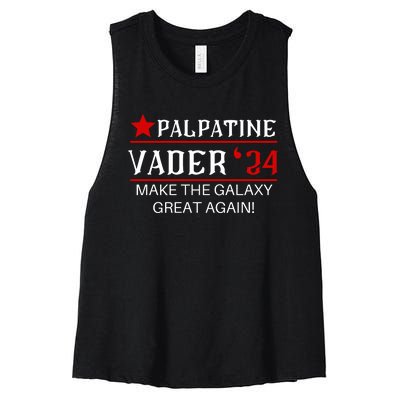 Vote Palpatine Vader In 2024 Women's Racerback Cropped Tank