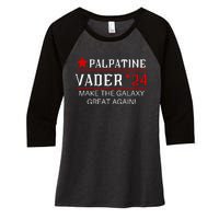 Vote Palpatine Vader In 2024 Women's Tri-Blend 3/4-Sleeve Raglan Shirt