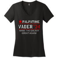 Vote Palpatine Vader In 2024 Women's V-Neck T-Shirt