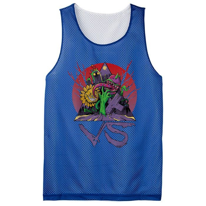 Vintage Plants Vs Zombies 1 Mesh Reversible Basketball Jersey Tank