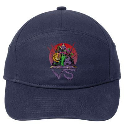 Vintage Plants Vs Zombies 1 7-Panel Snapback Hat