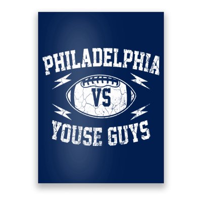 Vintage Philadelphia Vs Youse Guys Funny Philly Slang Retro Poster