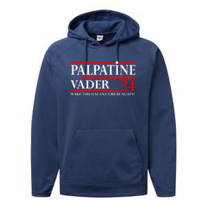 Vote Palpatine Vader In 2024 Performance Fleece Hoodie