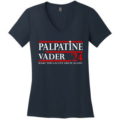 Vote Palpatine Vader In 2024 Women's V-Neck T-Shirt