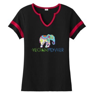 Vegan Power Vegan Shirts Vegan Activism Vegan Shirts Ladies Halftime Notch Neck Tee