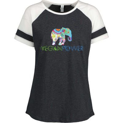 Vegan Power Vegan Shirts Vegan Activism Vegan Shirts Enza Ladies Jersey Colorblock Tee