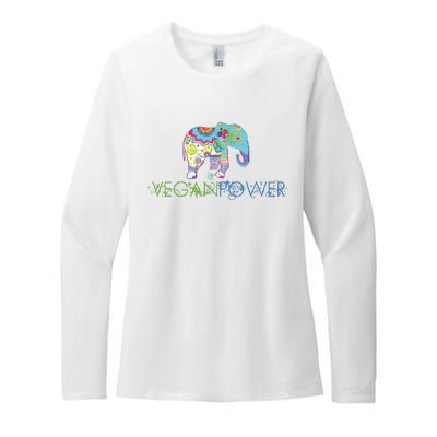 Vegan Power Vegan Shirts Vegan Activism Vegan Shirts Womens CVC Long Sleeve Shirt