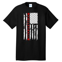 Volleyball Player Vintage American Flag Tall T-Shirt