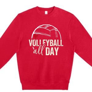 Volleyball Player Premium Crewneck Sweatshirt