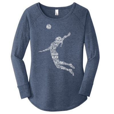 Volleyball Player Women's Perfect Tri Tunic Long Sleeve Shirt