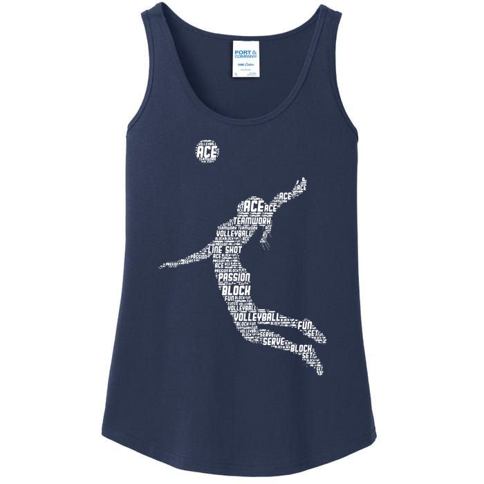 Volleyball Player Ladies Essential Tank