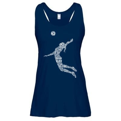 Volleyball Player Ladies Essential Flowy Tank