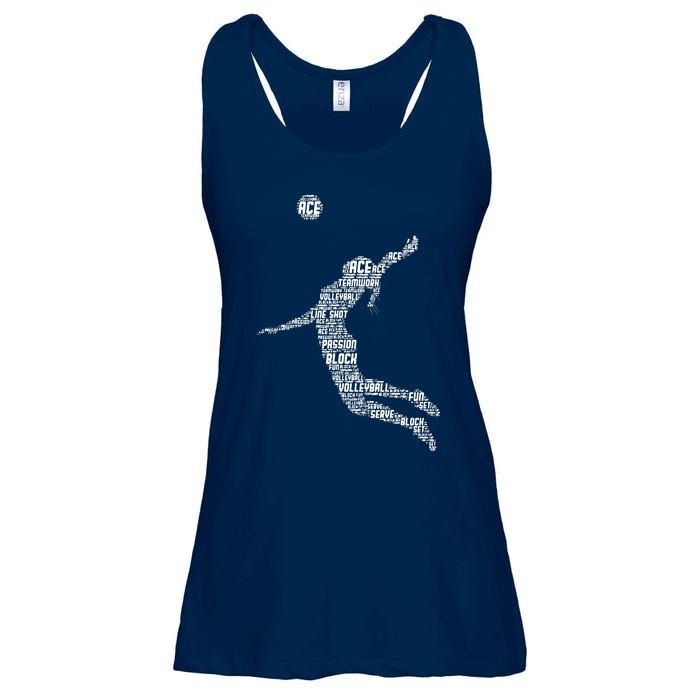 Volleyball Player Ladies Essential Flowy Tank