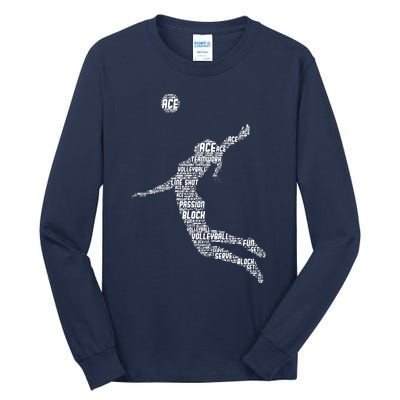 Volleyball Player Tall Long Sleeve T-Shirt