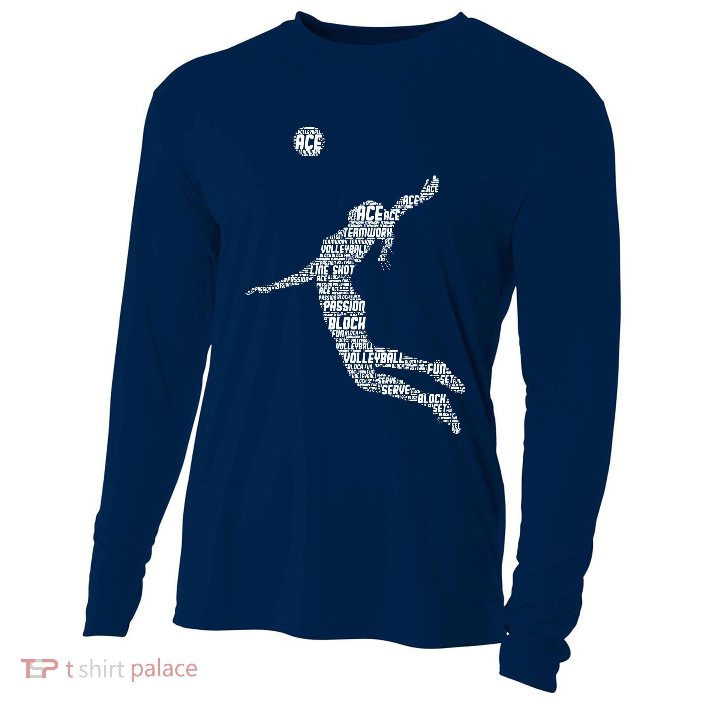 Volleyball Player Cooling Performance Long Sleeve Crew