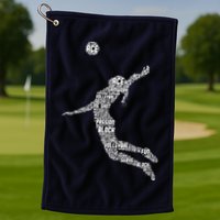 Volleyball Player Golf Towel