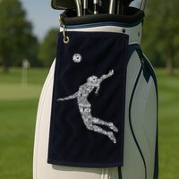 Volleyball Player Golf Towel