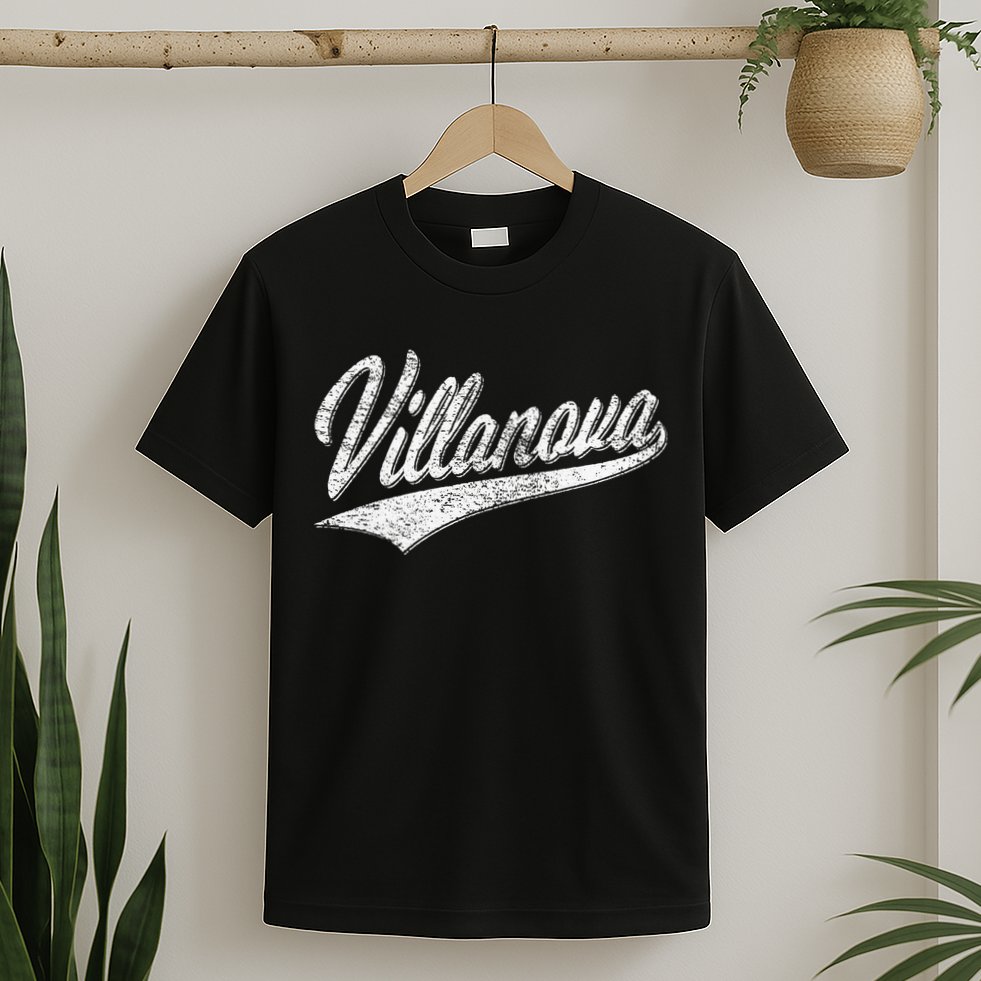 VILLANOVA PENNSYLVANIA VARSITY SCRIPT JERSEY STYLE T-Shirt