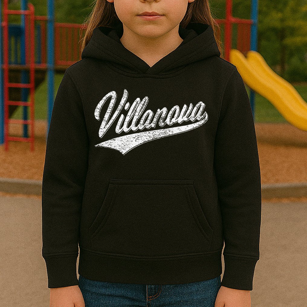 VILLANOVA PENNSYLVANIA VARSITY SCRIPT JERSEY STYLE Kids Hoodie