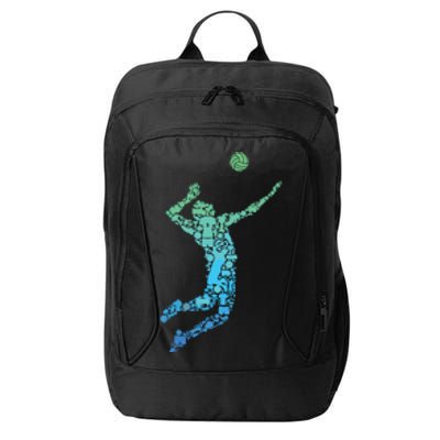 Volleyball Player City Backpack