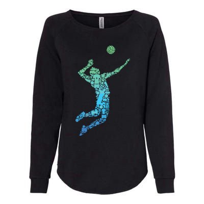 Volleyball Player Womens California Wash Sweatshirt