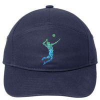 Volleyball Player 7-Panel Snapback Hat