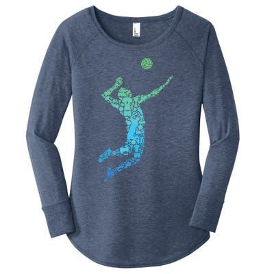 Volleyball Player Women's Perfect Tri Tunic Long Sleeve Shirt