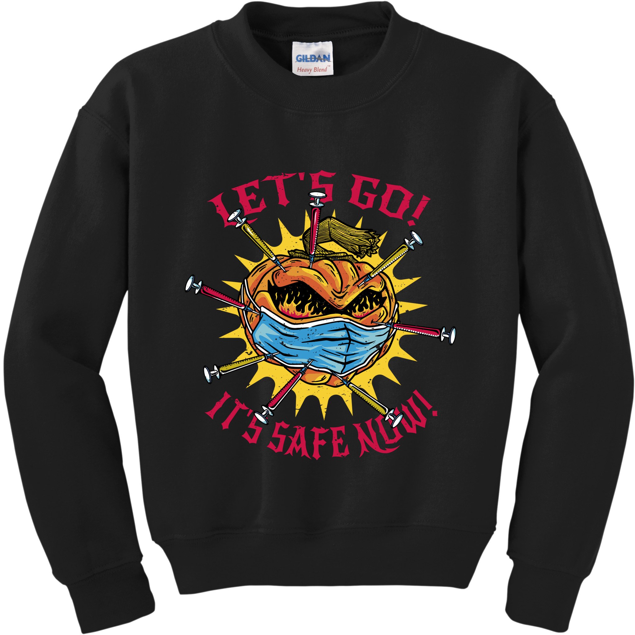 Vaccinated Pumpkin Kids Sweatshirt