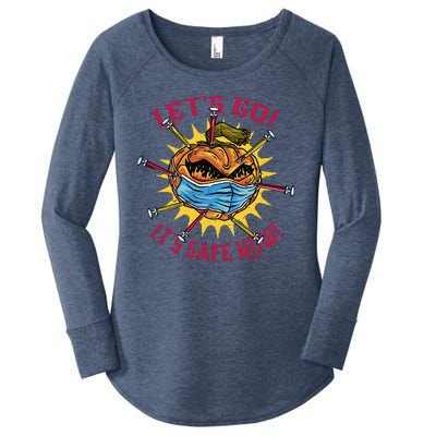 Vaccinated Pumpkin Women's Perfect Tri Tunic Long Sleeve Shirt