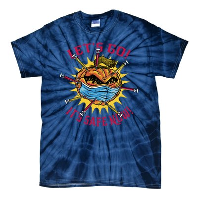 Vaccinated Pumpkin Tie-Dye T-Shirt