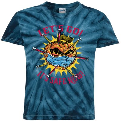 Vaccinated Pumpkin Kids Tie-Dye T-Shirt