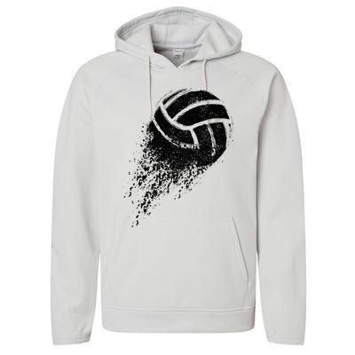 Volleyball Player Performance Fleece Hoodie