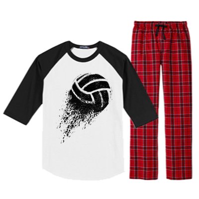 Volleyball Player Raglan Sleeve Pajama Set