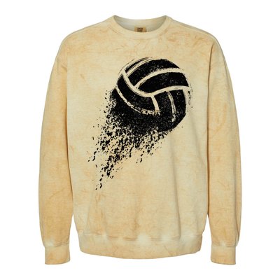 Volleyball Player Colorblast Crewneck Sweatshirt